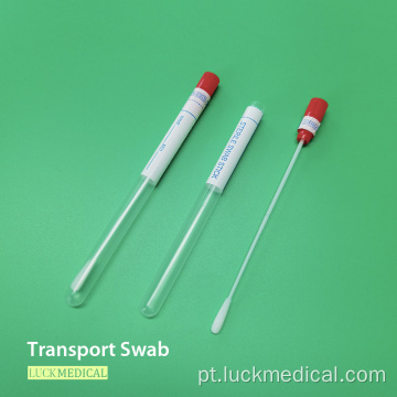 Amostragem de swabs de transporte reivindicando swab oral